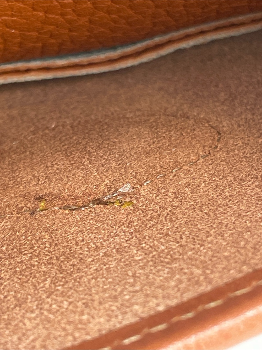 Vtg Dooney & Bourke Tan Leather Crossbody Pocket  Equestrian Bag Model R125 - Picture 12 of 16